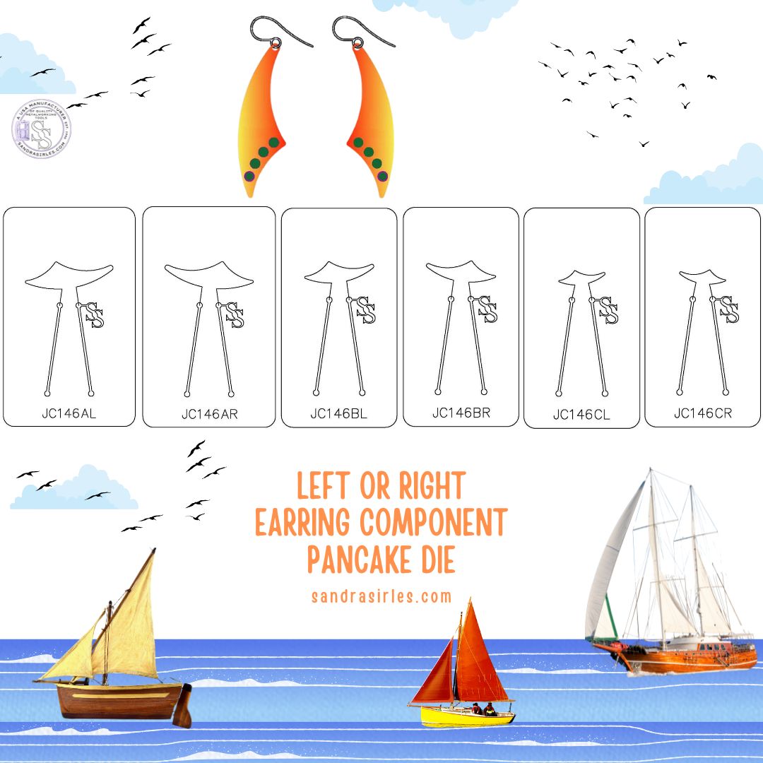 PANCAKE DIE JC147 EARRING COMPONENT